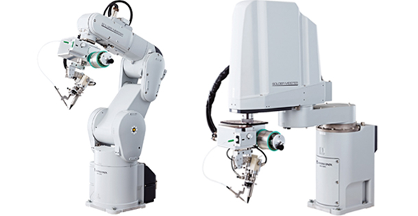 japan unix çok eksenli inline lehimleme robotu